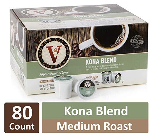 Victor Allen's Coffee K Cups, Kona Blend, 80 Count As Low As $19.08 ...