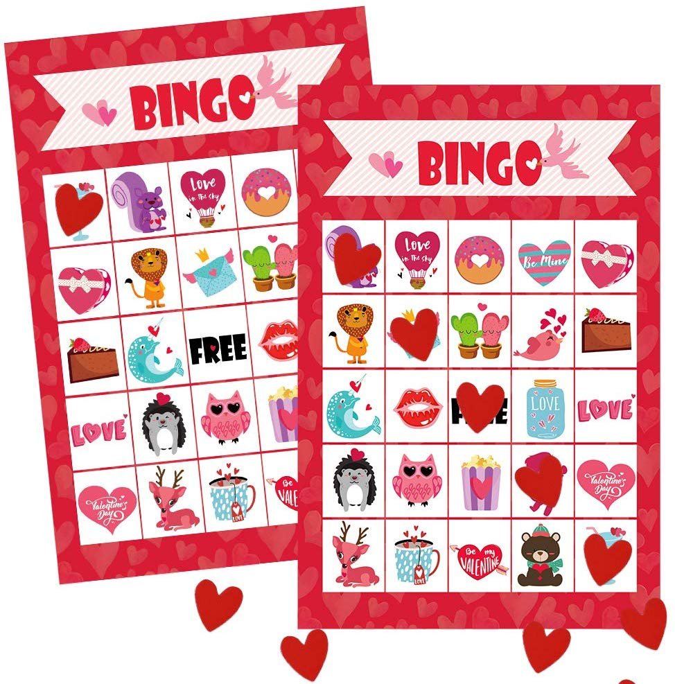 Set of 24 Valentine's Day Bingo Game for Kids Only $7.99! - Become a ...