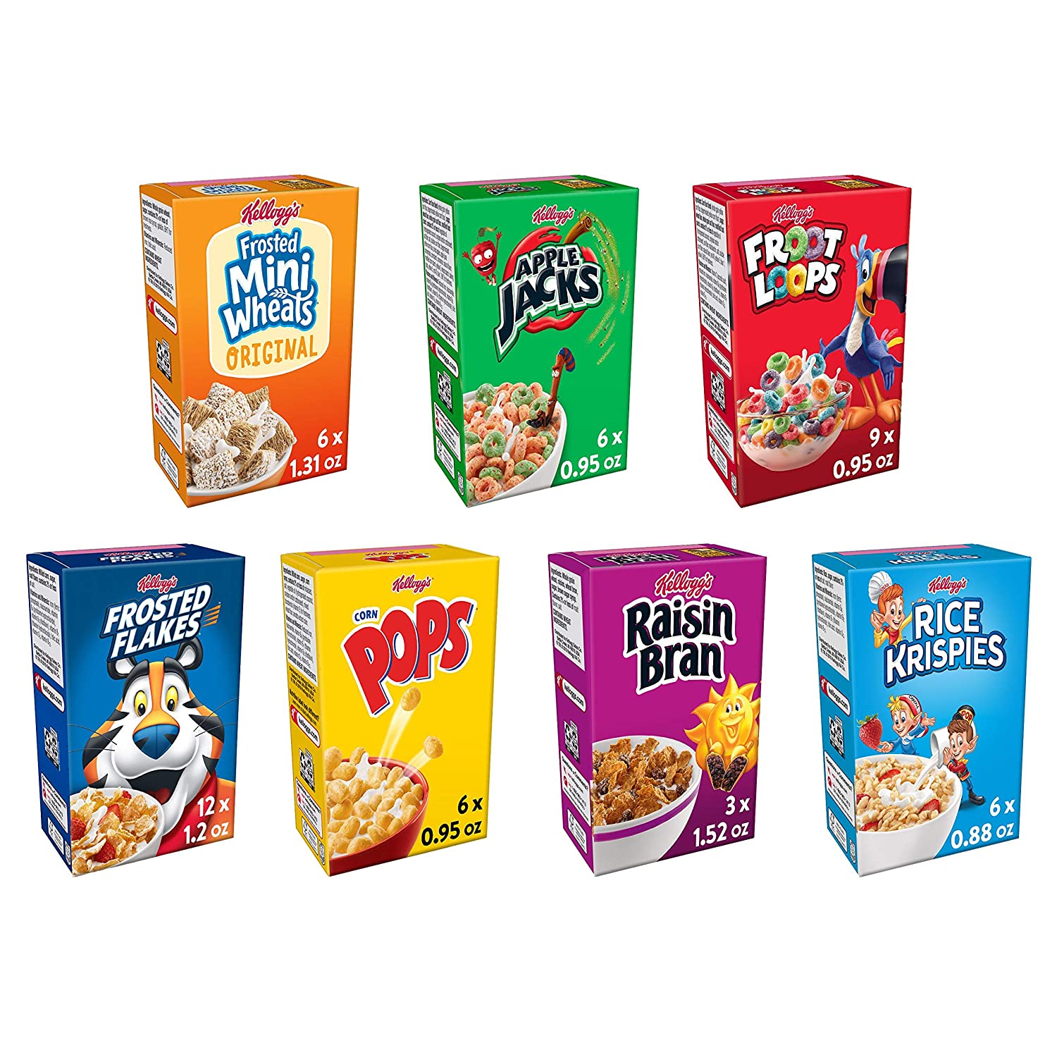 Kellogg #39 s Breakfast Cereal Jumbo Assortment Pack 48 pack as low as $14