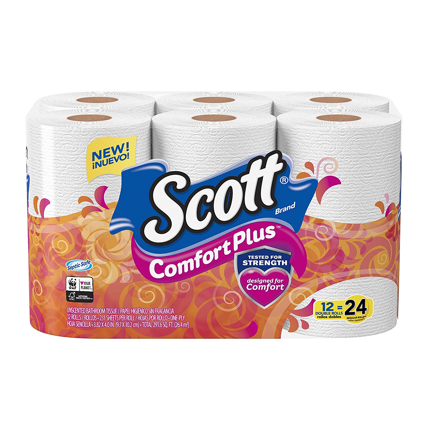 Scott Comfortplus Toilet Paper, 12 Double Rolls as low as ...