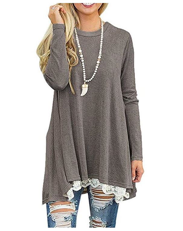 Women's Lace Long Sleeve Top Only $11.39! - Become a Coupon Queen