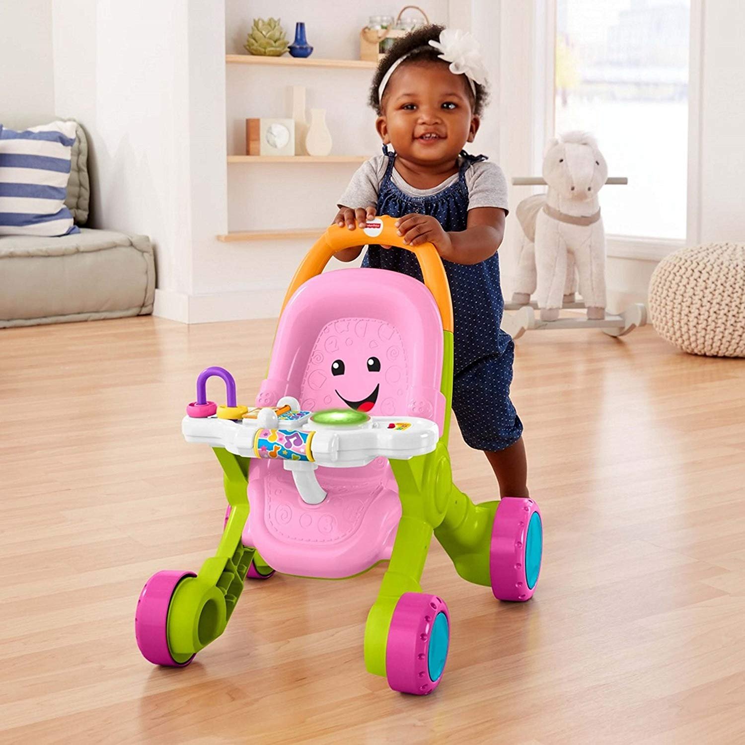 fisher price stroll and learn walker gift set