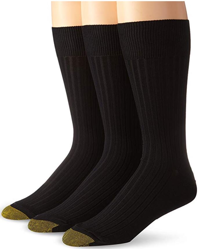 Gold Toe Men's Premium Canterbury Dress Crew Socks, 3-Pack Only $7.47 ...