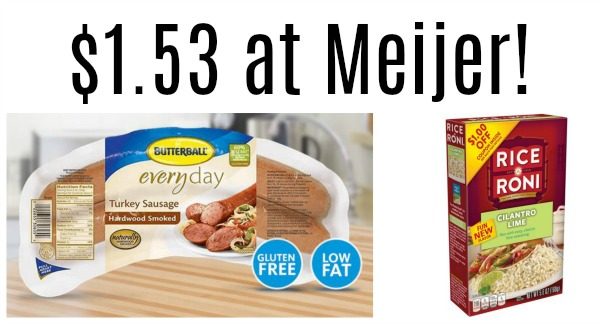Meijer: Butterball Smoked Sausage AND Rice A Roni Only $1.53! - Become ...