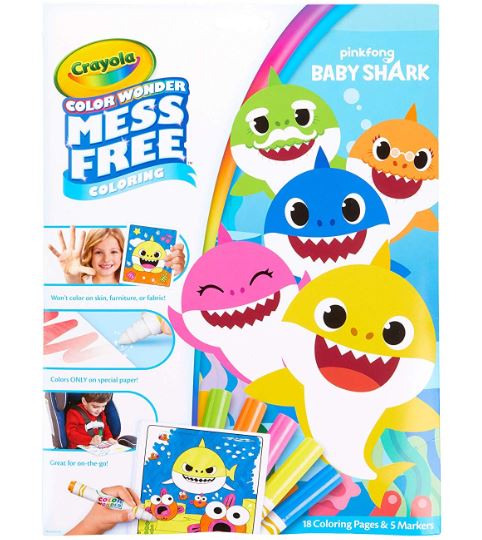 Crayola Color Wonder Baby Shark Coloring Pages