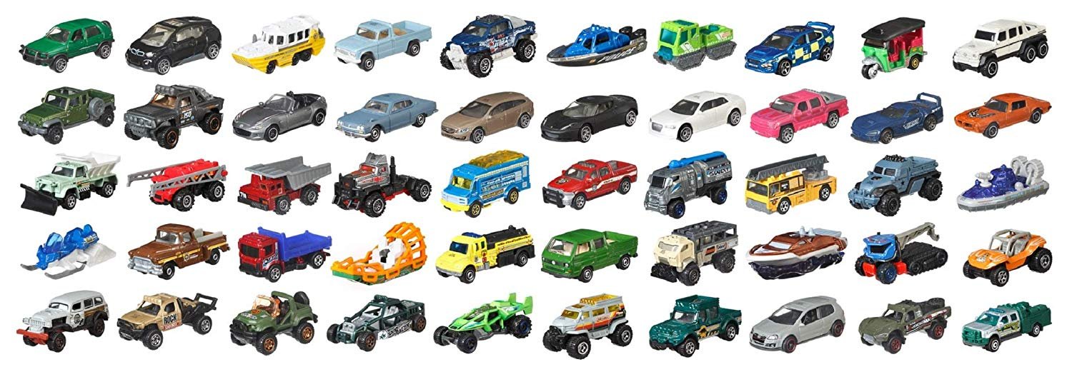 matchbox cars assortment 50 pack