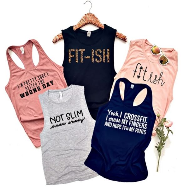 funny workout tanks