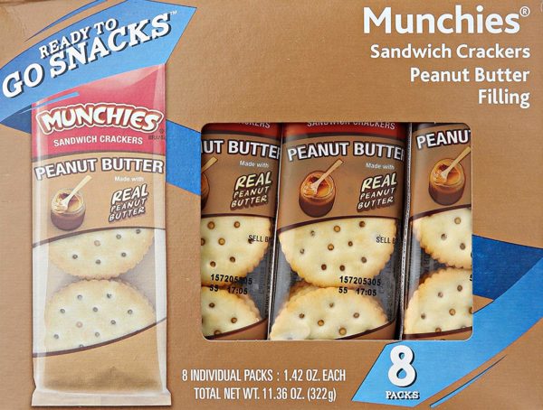 Munchies Peanut Butter on Toast Sandwich Crackers