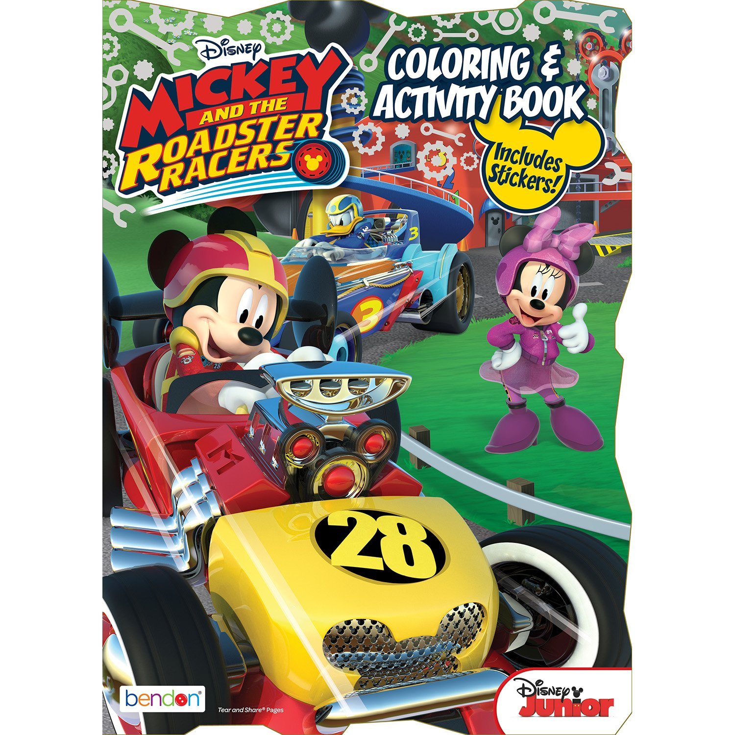 Mickey and The Roadster Racers Shaped Super Fun Coloring ...