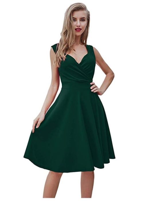 Sleeveless V-Neck Cocktail Swing Dress Only $12.99! - Become a Coupon Queen