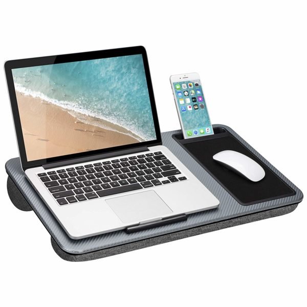 Lap Desk with Device Ledge, Mouse Pad, and Phone Holder Only $30.00 ...