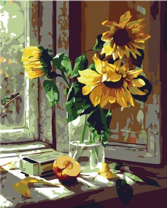 Sunflower Paint by Number Kit