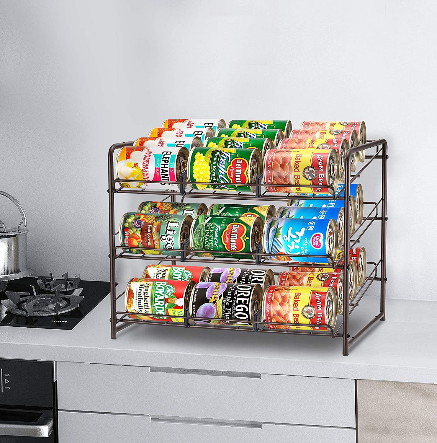 Stackable Can Rack Organizer Only 18.67! a Coupon Queen