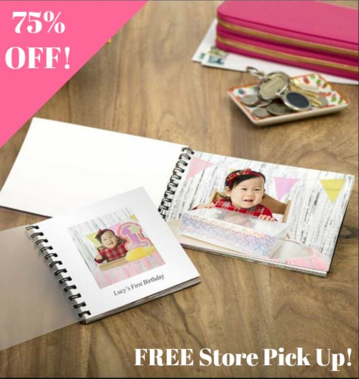 1.75 Photo PrintBook + FREE Store Pick Up at Walgreens! a