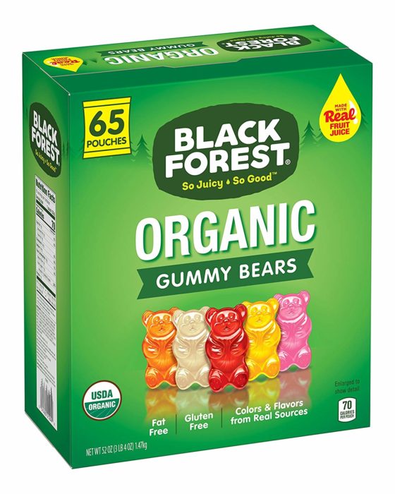black forest organic gummy bears box