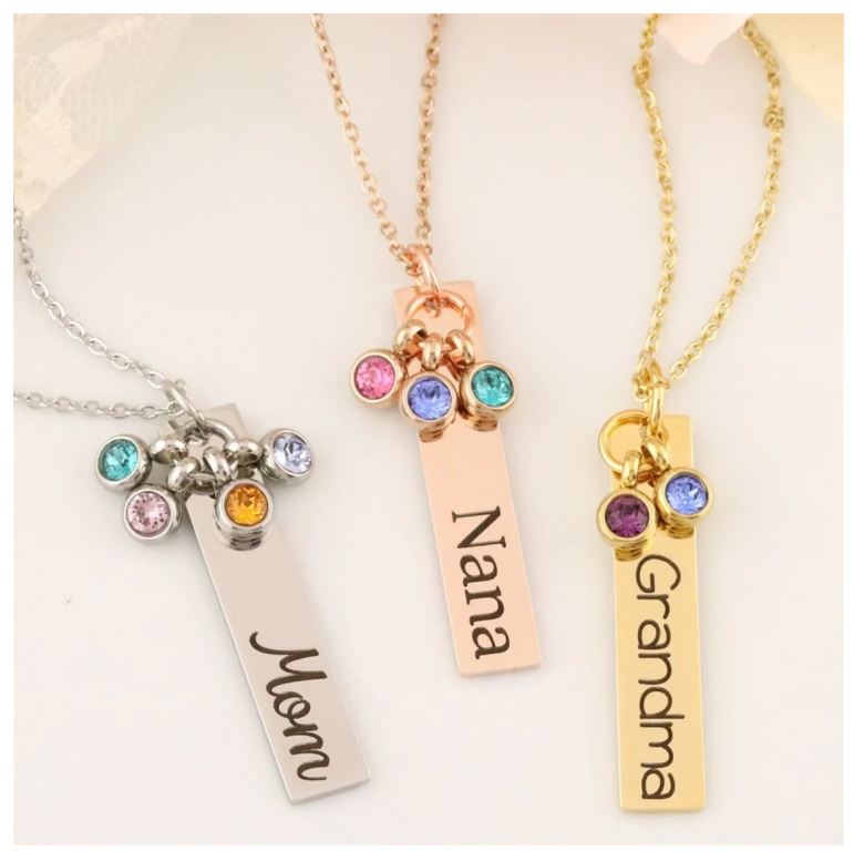 Personalized Name & Birthstone Necklaces Only $13.99! - Become a Coupon ...