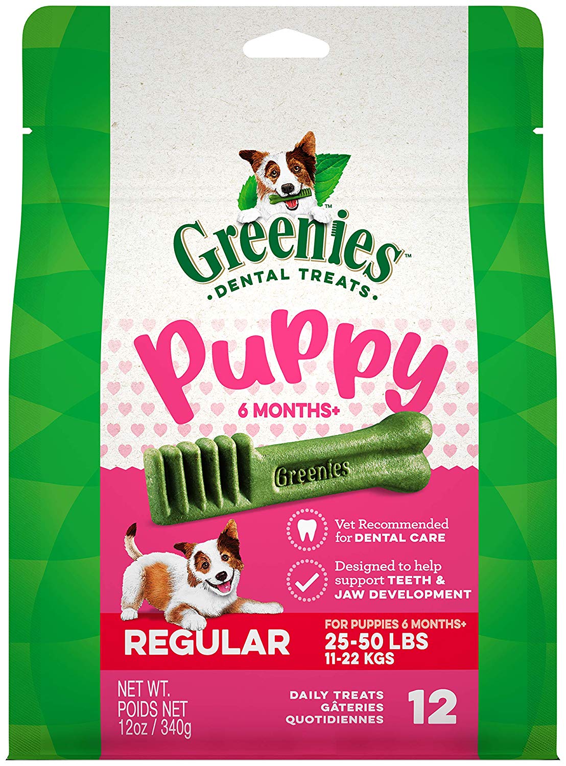 GREENIES Puppy 6+ Months Natural Dental Dog Treats as low