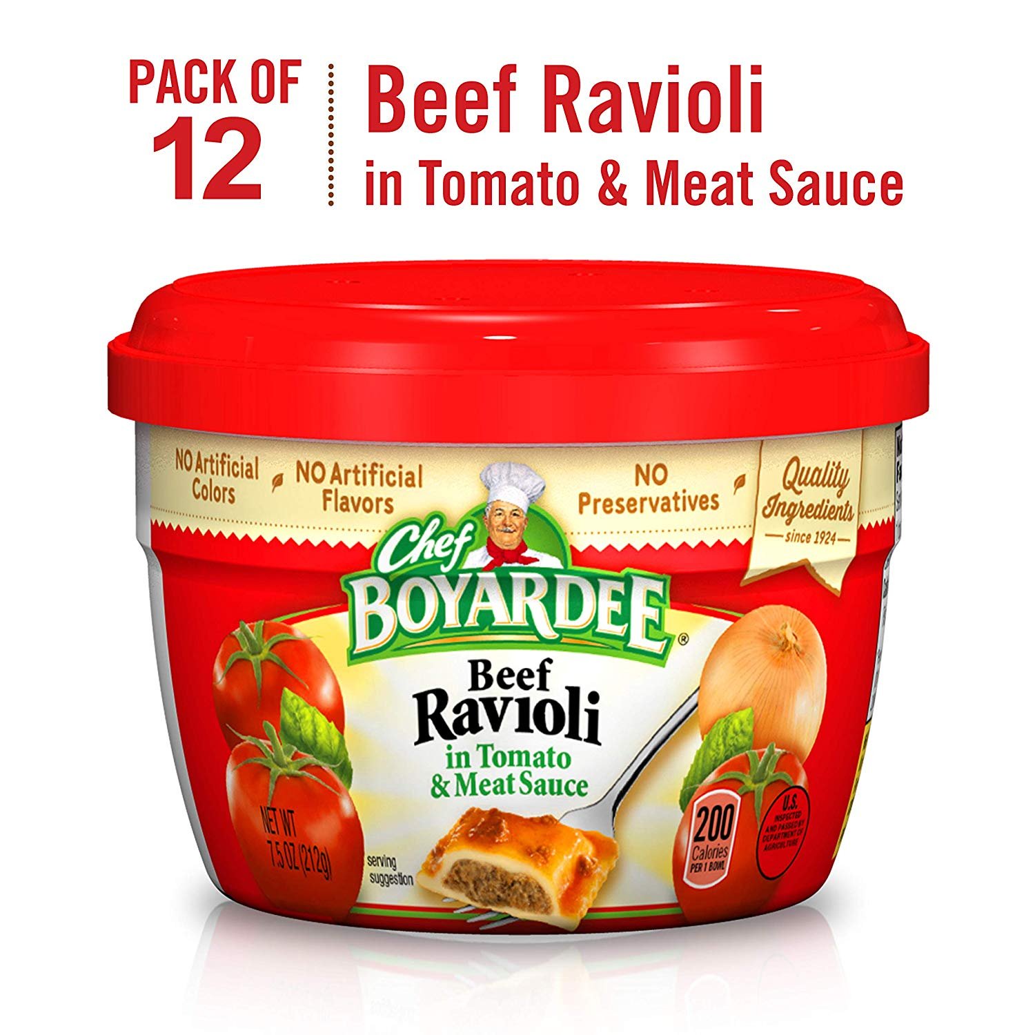 Chef Boyardee Beef Ravioli Microwaveable Bowl, Pack of 12 as low as $10 ...