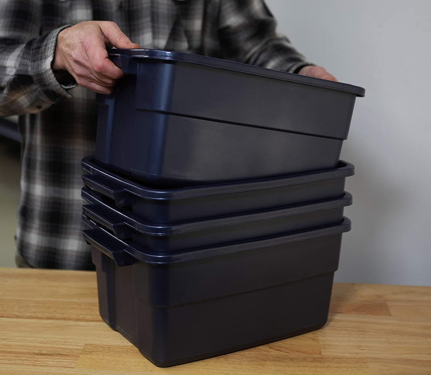 Rubbermaid Roughneck️ Storage Totes 3 Gallon, Pack of 6 Only 28.99