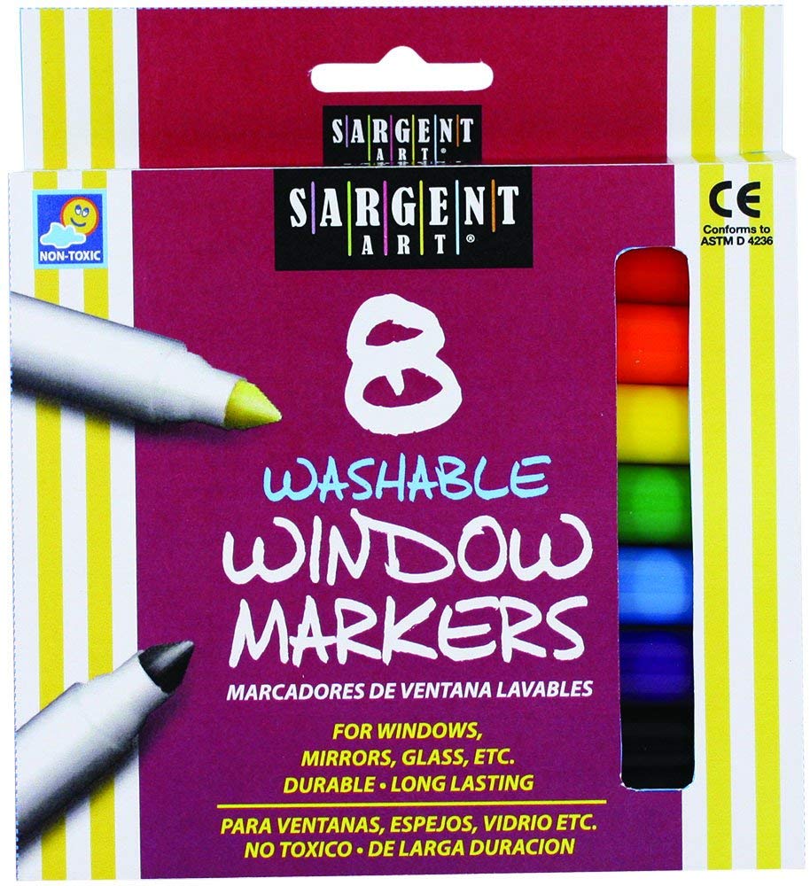 Sargent Art Washable Window Markers, 8-Count - $5.92! - Become a Coupon