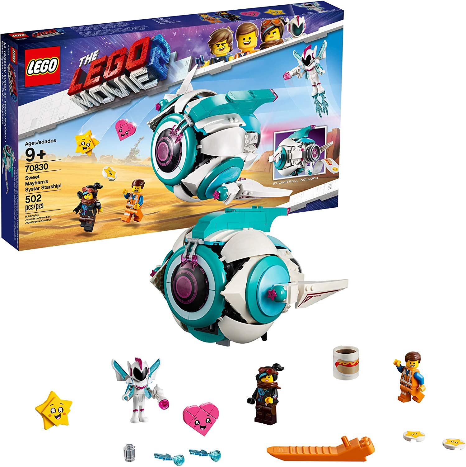 THE LEGO MOVIE 2 Sweet Mayhem’s Systar Starship Building Kit - $49.98 ...