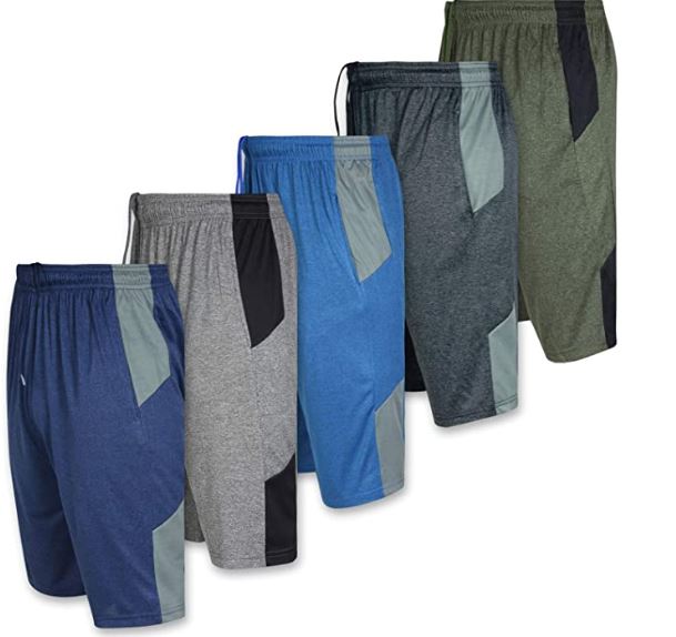 Men's Dry-Fit Athletic Shorts, 5 pack Only $32.99 Shipped! ($6.60 each ...
