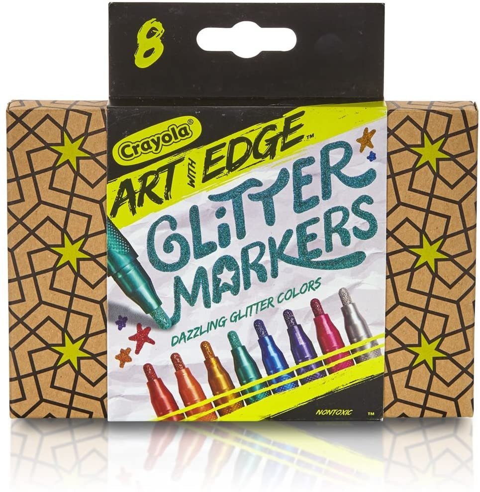 Crayola Art with Edge Glitter Markers 8-Count Only $5.95! Lowest Price!