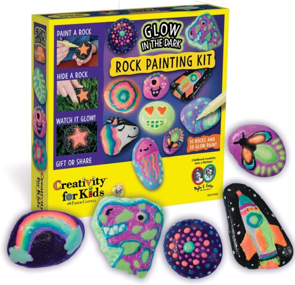 Creativity for Kids Glow In The Dark Rock Painting Kit