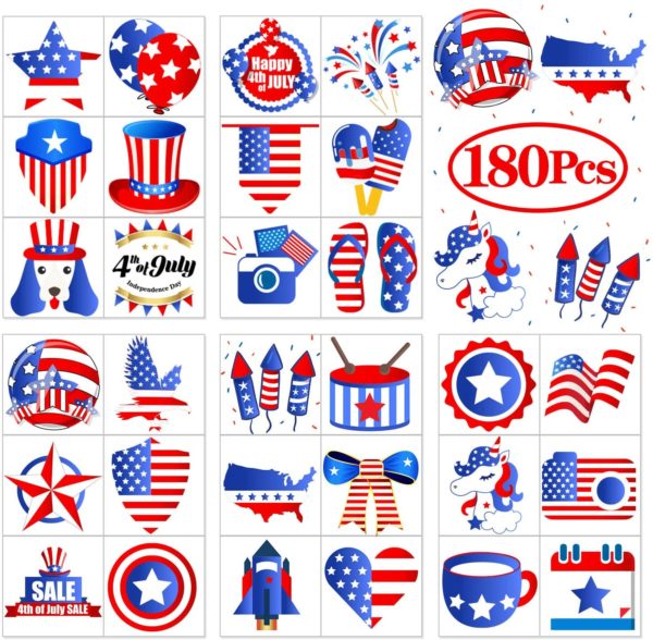 Fourth of July Tattoos, 144 Pieces Only $6.99! - Become a Coupon Queen