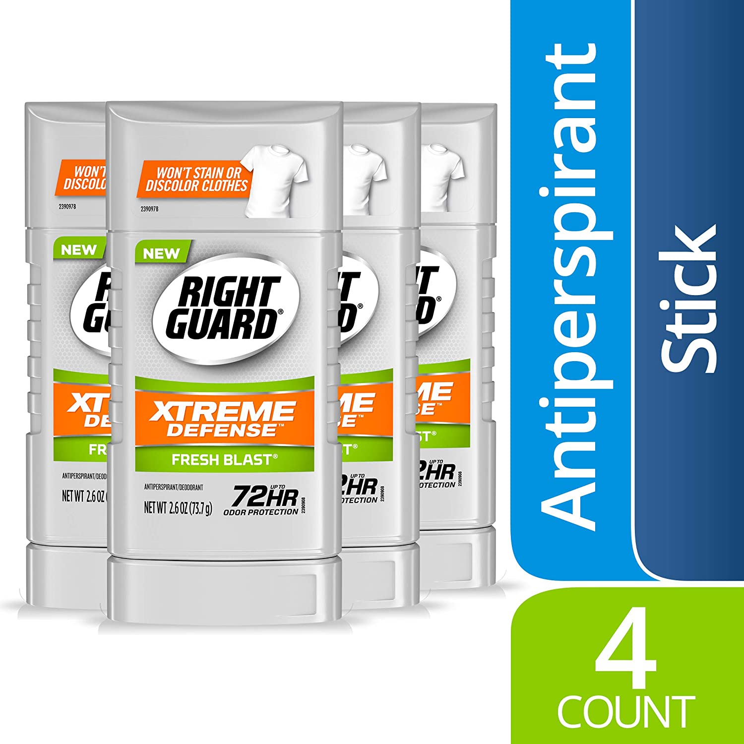 Right Guard Xtreme Defense Antiperspirant (4 Count) as low as 7.78