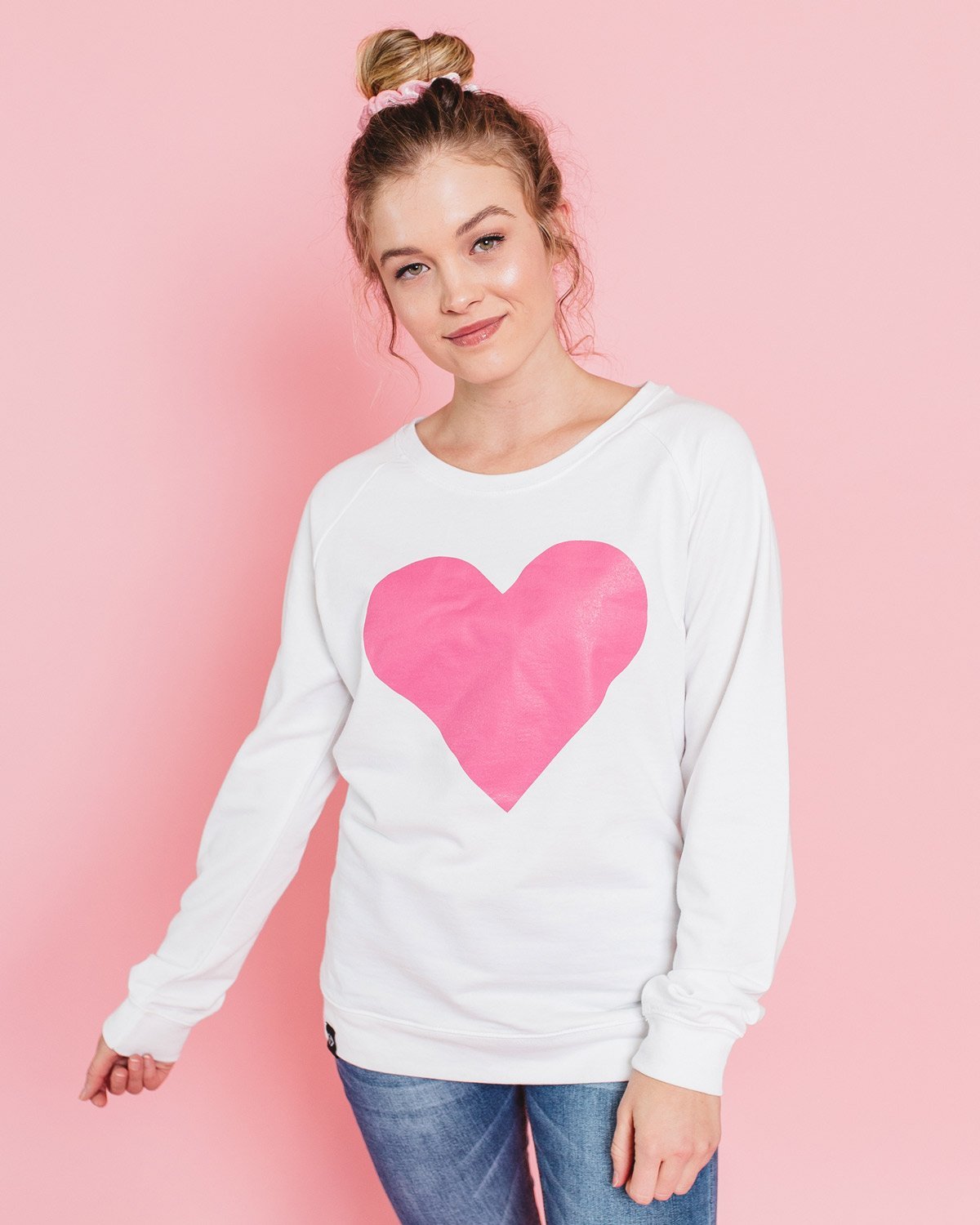 heart band sweatshirt