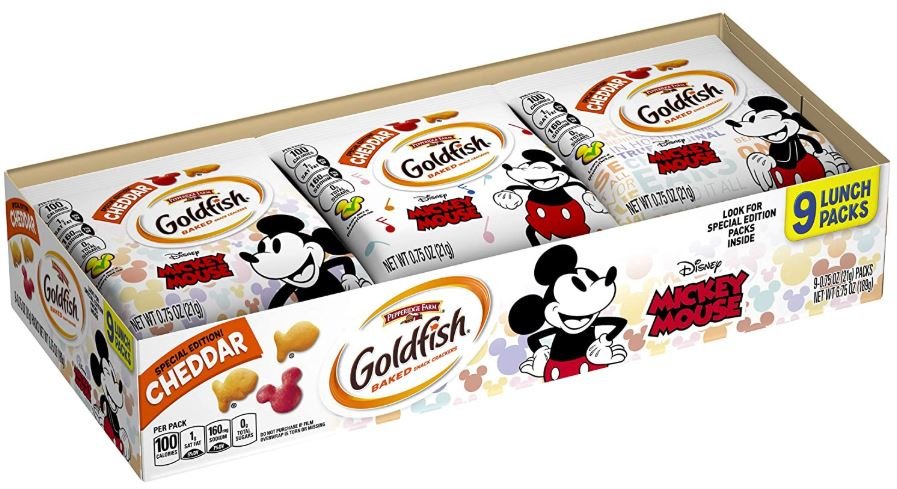 mickey mouse goldfish snacks