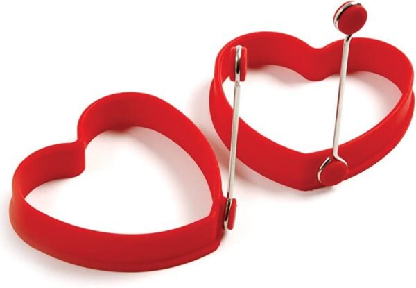 Heart Shaped Silicone Pancake Rings