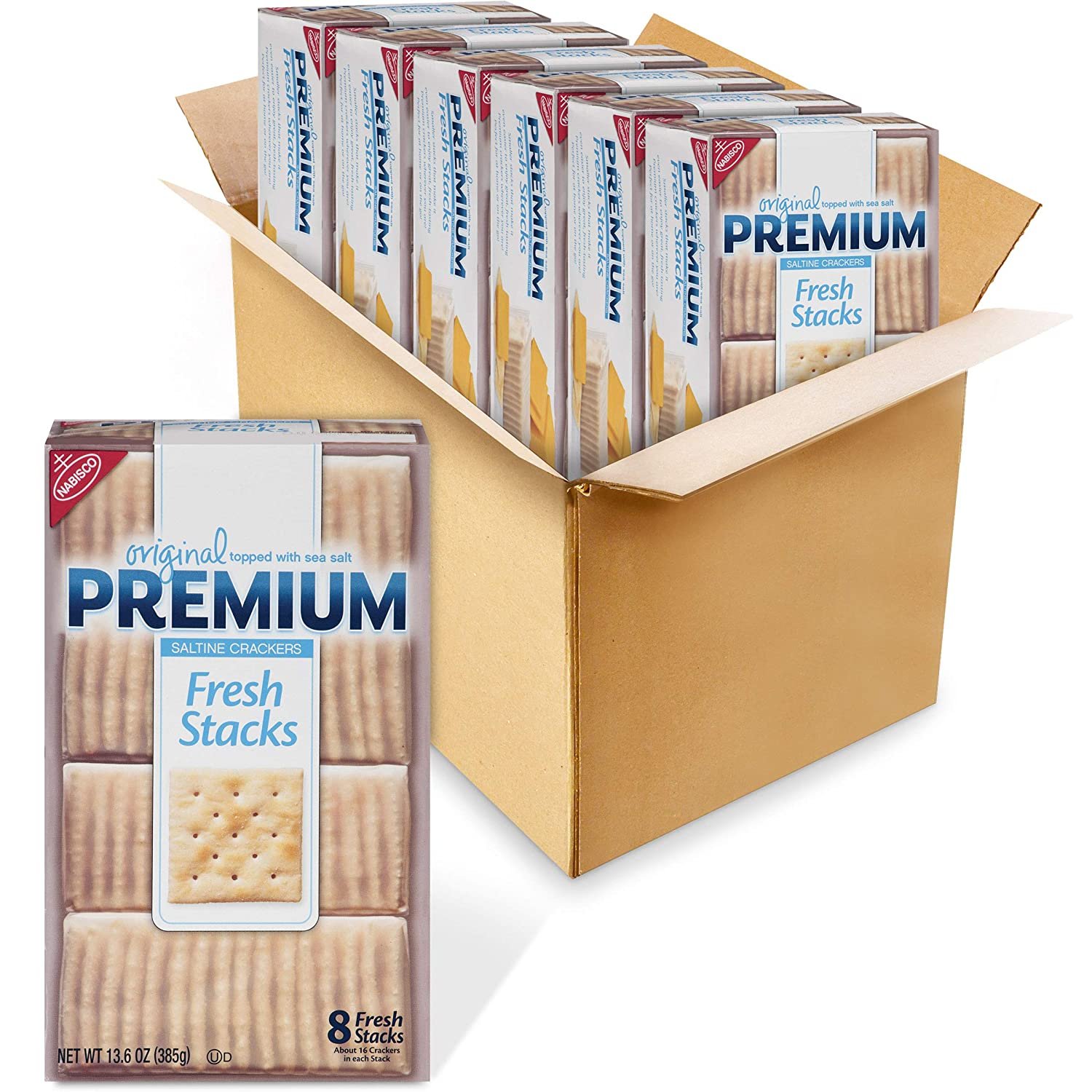 Premium Original Fresh Stacks Saltine Crackers, 6 Boxes as low as 1.71