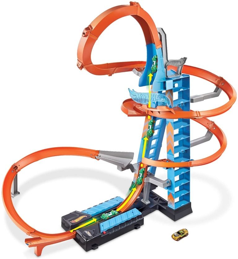 Hot Wheels Sky Crash Tower Track Set Only $37.32 Shipped! Best Price ...