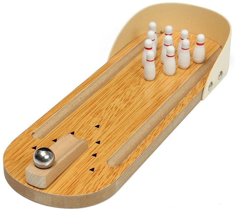 Mini Wooden Tabletop Bowling Game Only $7.99! - Become a Coupon Queen