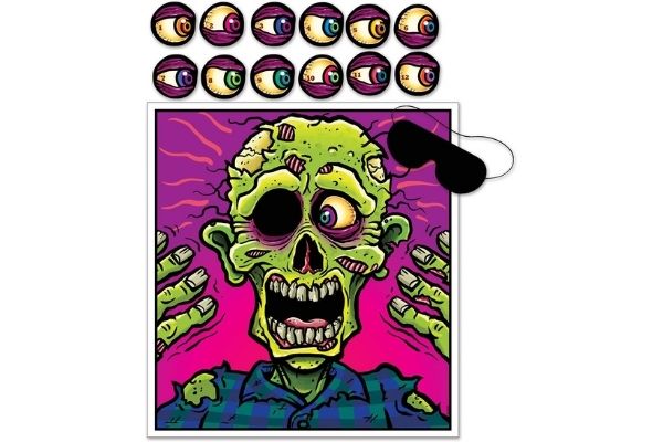 Pin The Eyeball On The Zombie Game