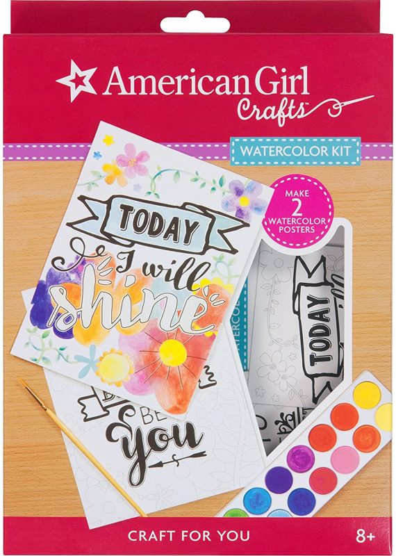 American Girl Crafts Watercolor Motivational Wall Decor Kit