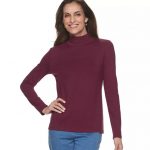 Croft & Barrow Mockneck Top Only $6.12 after Coupon Code!