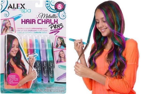 Professional Hair Chalk Pens - 12 Piece Set for Temporary Hair Color - wide 1