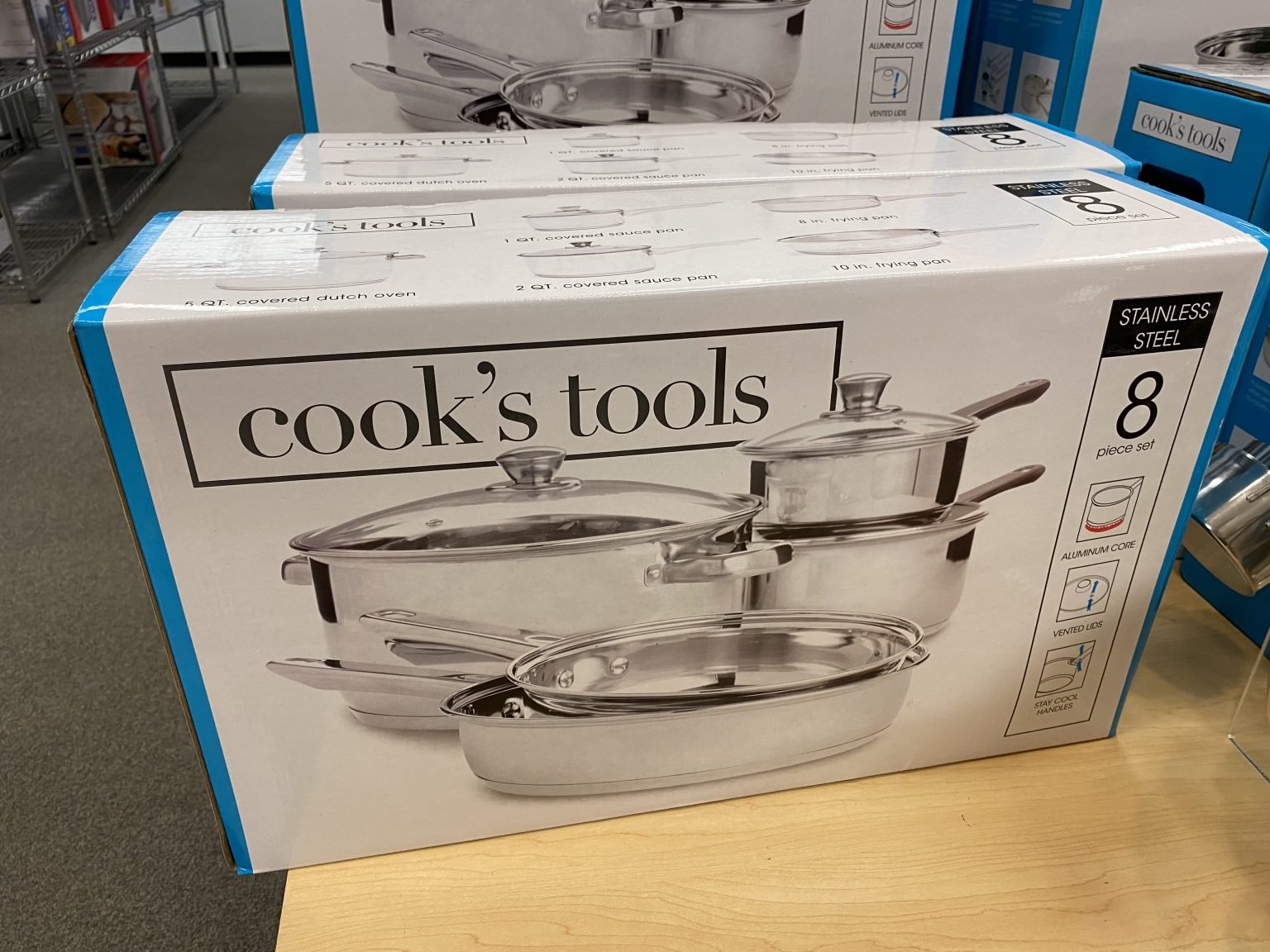 cooks tools 8 piece cookware set