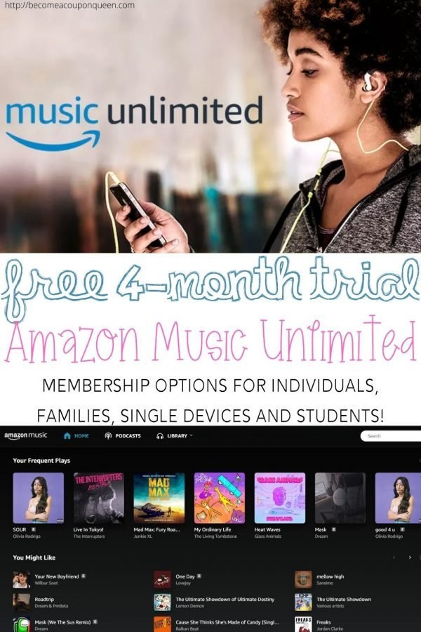 Amazon Music Unlimited Prime Day Deal! Get 4 Months For FREE!!