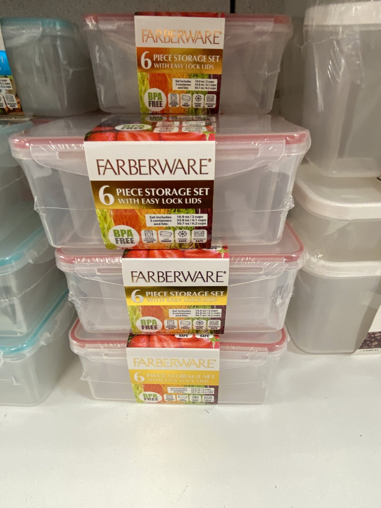 Farberware Food Storage Containers on Sale! 6Piece Set 7 (Was 25)!