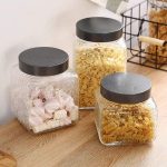Hammered Glass Canister Set Only $19.49 after Coupon Code!