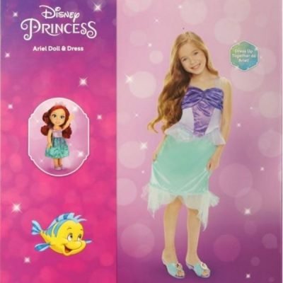 Ariel Doll & Girl's Dress Set on Sale