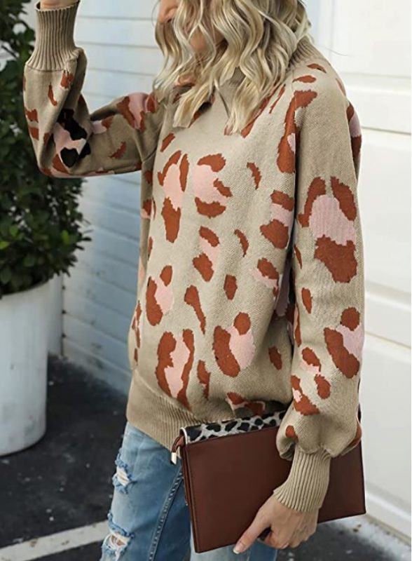 Leopard Print Sweater on Sale