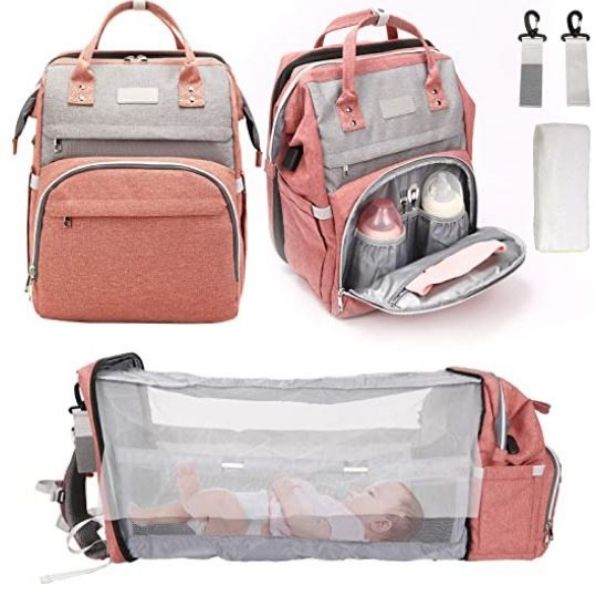 Diaper Backpack with Changing Station
