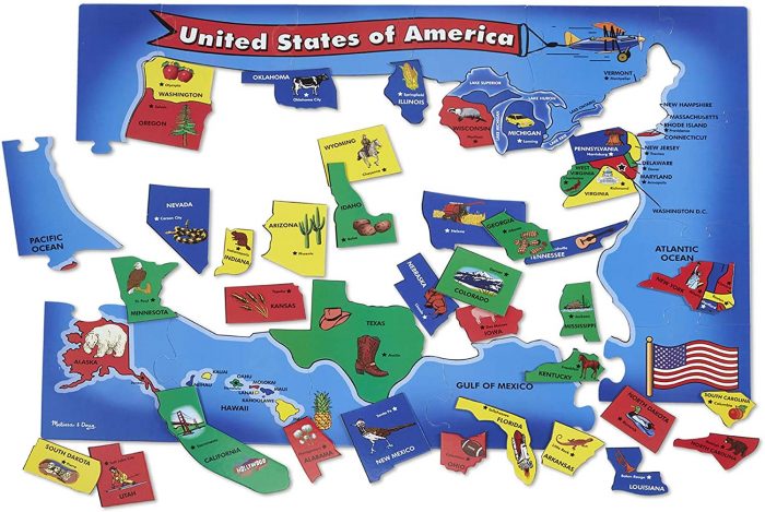 USA Map Floor Puzzle on Sale