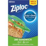 Ziploc Sandwich Bags 280-Count as low as $7.36!
