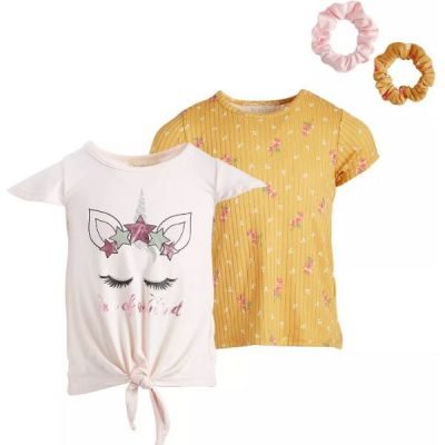 Girls Tee & Scrunchie Sets on Sale